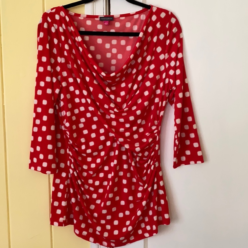 VINCE CAMUTO 3/4 Sleeve Top Size L